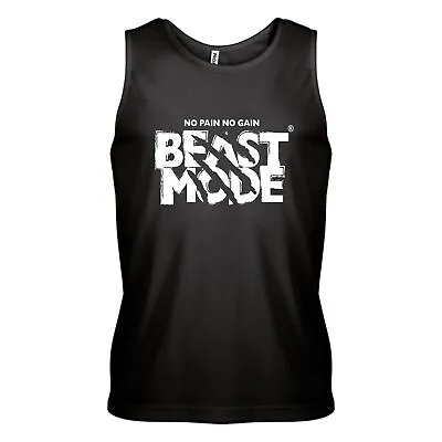 Buy Beast Mode Tank Top Gym Clothing Bodybuilding Training Fitness UFC MMA Men Vest • 9.99£