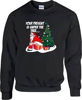 Buy Your Present Is Under The Tree Santa Claus Jumper, Xmas Unisex Top Sweatshirt • 19.99£
