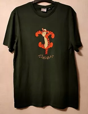 Buy Tigger Olive Green Graphic T Shirt Winnie The Pooh Walt Disney Tiger M Bnwt Wd • 19.99£
