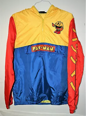 Buy Pacman Windbreaker Japanese Writing Jacket New Large Pac-Man Video Game • 56.82£
