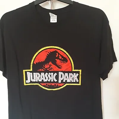 Buy Jurassic Park Original T-shirt Black Uk Size L/XL 100 %heavy Cotton By Gildan • 35.97£