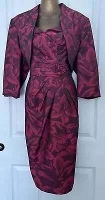 Buy Pink And Black Mother Of The Bride/wedding Guest Outfit..alexon Sz 20 • 10.50£