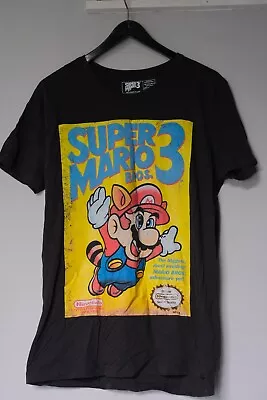 Buy  Super Mario Bros 3 Graphic Black T-shirt, Large, 100% Cotton • 3.99£