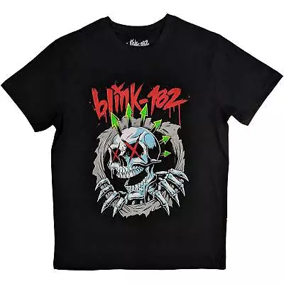 Buy Blink 182 T-Shirt Six Arrow Skull Rock Official New Black • 15.95£