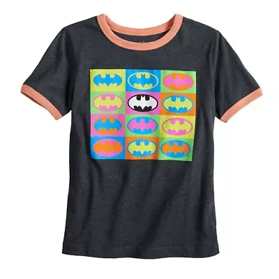 Buy 12 In Kids Sizes Colorful Batman Logo NWT Officially Licensed T-Shirt New Retro • 6.91£