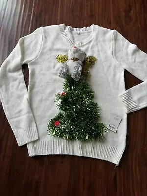 Buy  Cat In The Christmas Tree  Ugly Christmas Sweater - Women's SM NWT • 28.94£