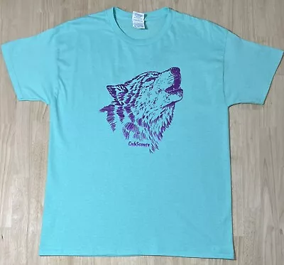 Buy (Youth XL) BOY SCOUTS OF AMERICA Cub Scouts Shirt WOLF Foil Howl Tee NWOT • 16.08£