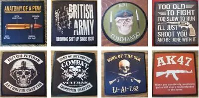Buy Sons Of Arthritis  Pew Slr 7.62military Army Biker 8 Designs Sew / Iron On Patch • 5.99£