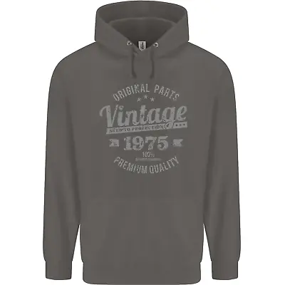 Buy Vintage Year 48th Birthday 1975 Mens 80% Cotton Hoodie • 19.99£