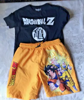 Buy Boys Dragon Ball Z Short And T Shirt Set, Used, Size 10-11 Years • 5£