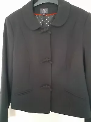 Buy Ladies, Black, Marks & Spencer Jacket, Size 12 • 12£
