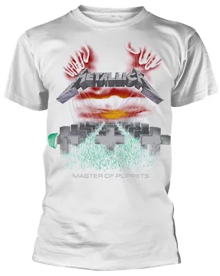 Buy Metallica Master Of Puppets White T-Shirt  OFFICIAL • 17.69£