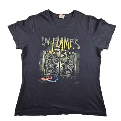 Buy In Flames  A Sense Of Purpose  Europe 2008 T Shirt Size L Womens Lady Fit Black • 24.99£