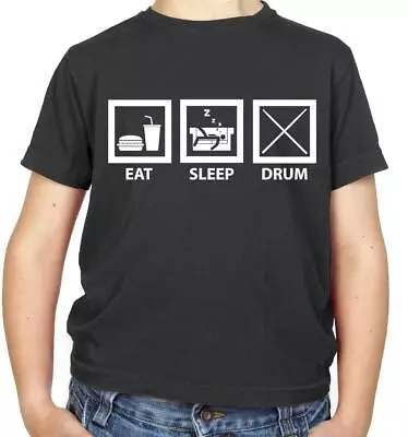 Buy Eat Sleep Drum (Drummer) Kids T-Shirt - Drumming - Band - Music - Rock - Jazz • 11.95£