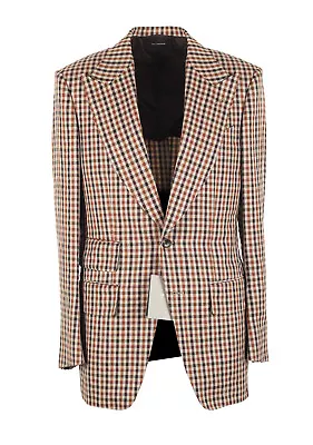 Buy TOM FORD Atticus Brown Checked Sport Coat Size 46 / 36R U.S. Jacket Blazer  N... • 1,574.10£