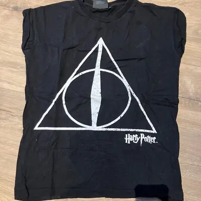 Buy Harry Potter Deathly Hallows T-Shirt From Primark Size 10 • 8£