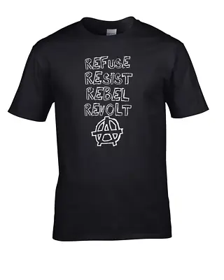 Buy Refuse,Resist,Rebel,Revolt- Protest Design Men's T-Shirt • 14.95£