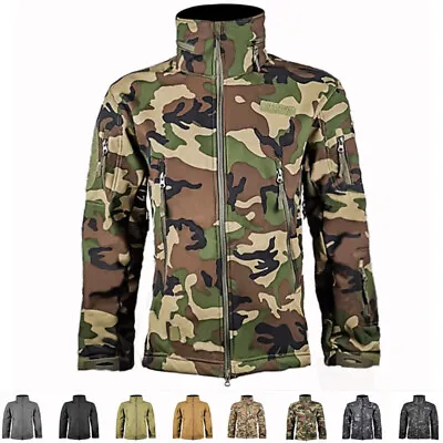 Buy Hoodie Removable Waterproof Mens Jackets Tactical Fleece Lining Jacket Coats • 32.02£