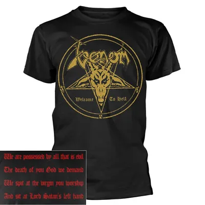 Buy Venom Welcome To Hell T Shirt S-XXL T-shirt Black Metal Official Band Tshirt • 25.28£