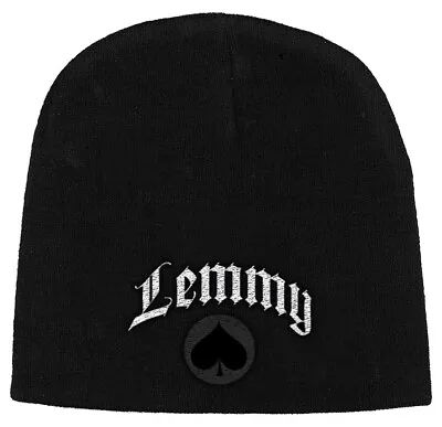 Buy Lemmy Motorhead Ace Of Spades Black Beanie Hat NEW OFFICIAL • 17.79£