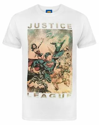 Buy Justice League Characters Action Men's T-Shirt • 14.99£