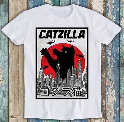 Buy Catzilla King Of Pawster Paws Cat Kitten Pet Lover Funny Gift Tee T Shirt M1268 • 6.35£