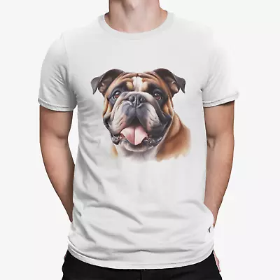 Buy English Bulldog Dog Tshirt Abstract Novelty Fun Birthday Gift Animal Present • 4.99£