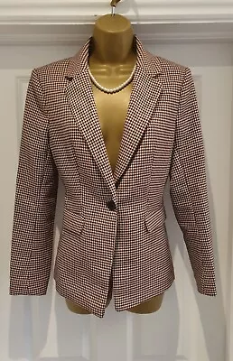 Buy H&M Red Check Jacket / Blazer Size 12 NWT RRP  £34.99 • 21.99£
