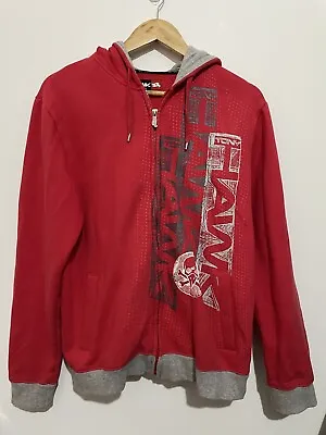 Buy Hawk Target Brand Size S Men’s Red Jacket All Over Print Hoodie Full Zip • 15.67£