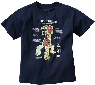 Buy Official JINX Minecraft Creeper Anatomy T-Shirt Size Adults Xtra-Large NEW • 12.99£