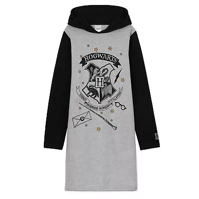 Buy Harry Potter Grey Hoodie Dress For Girls And Teens, Cotton Oversized Jumper • 17.49£