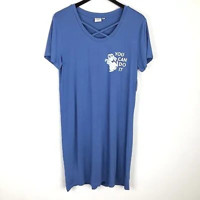 Buy Disney Thumper Jersey T-Shirt Dress For Women By Junk Food Bambi Blue Cross Neck • 33.77£