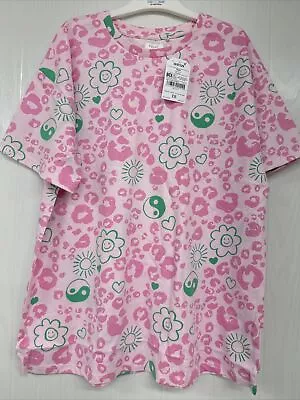 Buy Next Girls 13-14 Yin And Yang Retro Floral Pink T-shirt Age 13 Years  • 8£