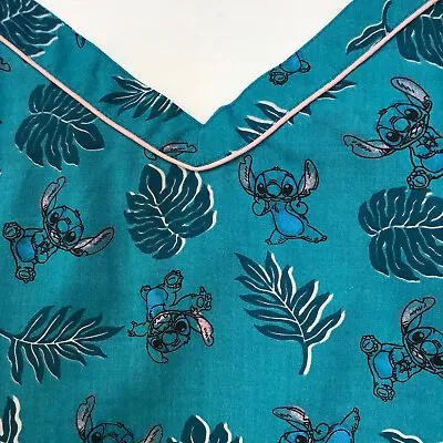 Buy Primark Disney Stitch Top Medium Novelty Tropical Blue Tank Sleep Pajamas Cami M • 17.04£