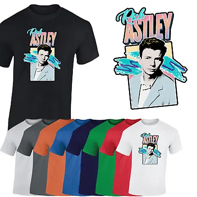 Buy Rick Astley Homage Mens T-Shirt Funny UK Music Vintage Retro Memes Gift Tshirt • 8.99£