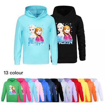 Buy New Kids Frozen Hoodie Casual Sweatshirt T-shirts Pullover Hoodie Tee Hoody Tops • 7.99£