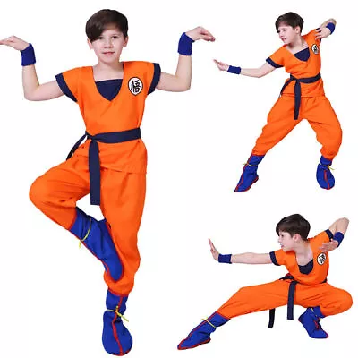 Buy Boys Dragon Ball Z Son Goku Cosplay Clothes Child Fancy Dress Party Outfits • 12.25£