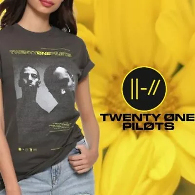 Buy Twenty One Pilots Junior's Tyler & Josh Portrait T-shirt Official Band Merch M • 20.18£