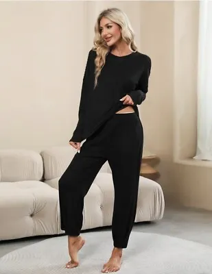 Buy Women's 2 Piece Pajamas Set Long Sleeve Warm Pjs Sleepwear Nightwear Loungewear* • 8.95£