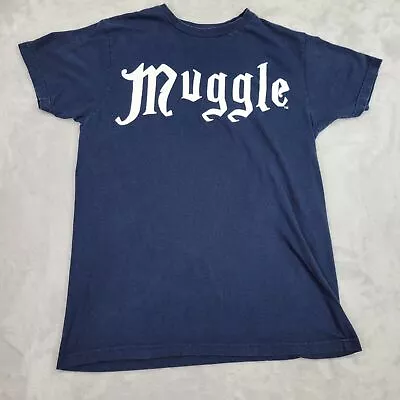 Buy Harry Potter Shirt Youth Medium Blue Nuggle Deathly Hallows Hogwarts Wizard Kids • 11.83£