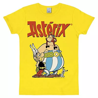 Buy T-shirt 100% Cotton Logoshirt® Slim Fit Asterix And Obélix (Yellow) • 28.20£