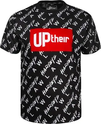 Buy Mens Uptheir Get Serious Harveys Law Print Short Sleeve T-Shirt Black S M L • 12.99£