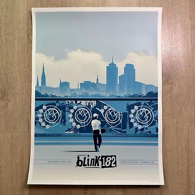 Buy Blink 182 Hamburg Germany Original Concert Poster Official Merch Limited Edition • 101.93£