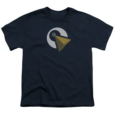 Buy Star Trek Discovery Vulcan Logo Kids Youth T Shirt Licensed Space Sci Fi TV Navy • 13.85£