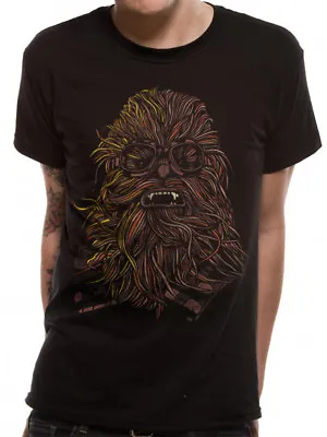 Buy Official Solo: A Star Wars Story - Chewbacca With Goggles Cartoon Black T-shirt • 11.99£