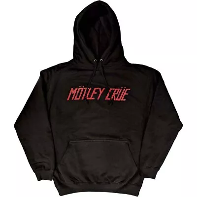Buy Motley Crue 'Distressed Logo' Pullover Hoodie - NEW OFFICIAL • 29.99£