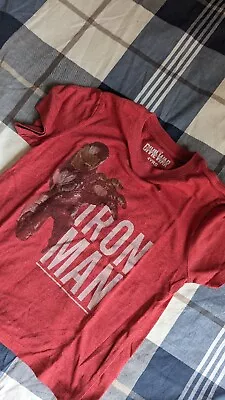 Buy Kids Marvel Iron Man Civil War Short Sleeve T Shirt 4Y • 2.99£