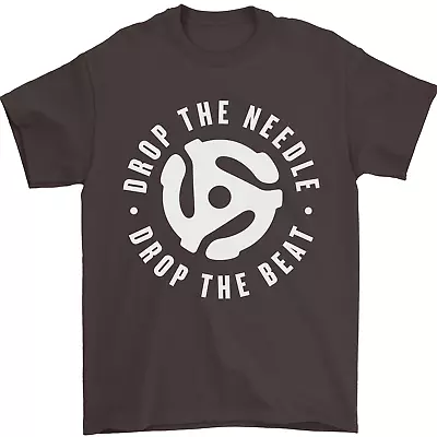 Buy Drop The Needle DJ Turntable Decks Vinyl Mens T-Shirt 100% Cotton • 8.49£