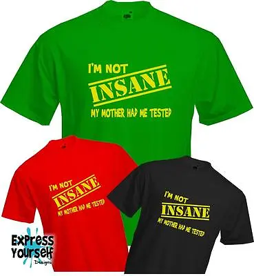 Buy I'M NOT INSANE - Sheldon Cooper - Big Bang Theory - Quality T Shirt - *NEW* • 9.99£