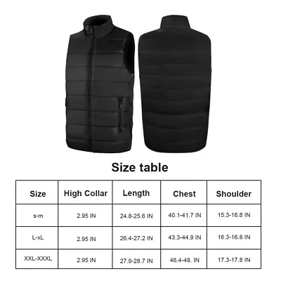 Buy Heated Vest Warm Gilet Winter Men Women Electric USB Jacket Heating Coat Thermal • 18.99£